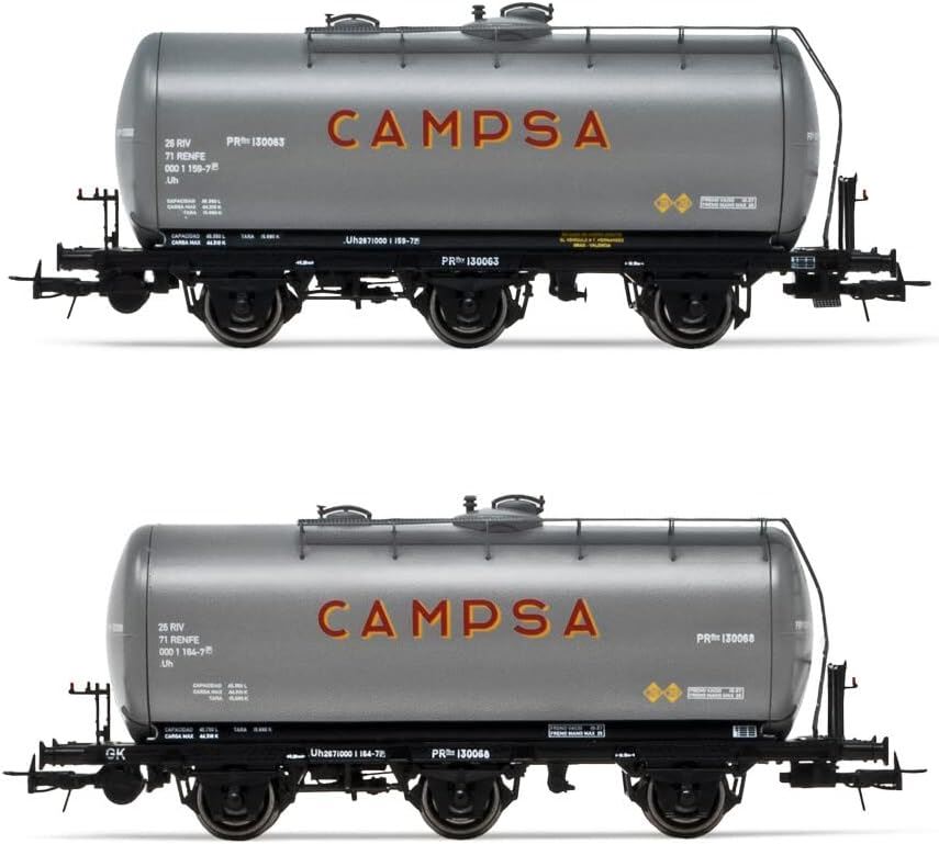 Electrotren RENFE 2-unit set 3-axle tank wagon CAMPSA livery period IV Electrotren 70th Anniversary