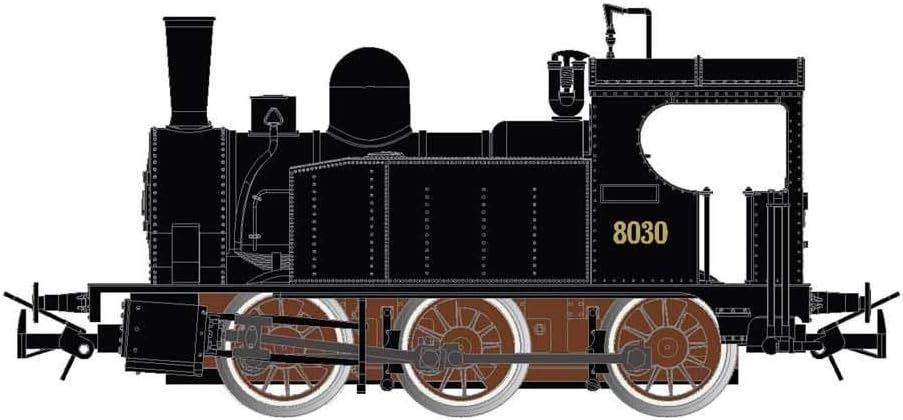 Lima 030 Steam locomotive Small 030 Tender Locomotive