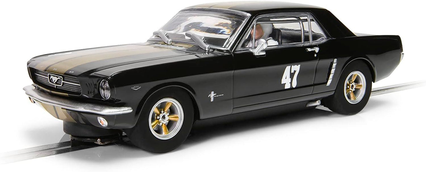 Scalextric Ford Mustang - Black and Gold Car