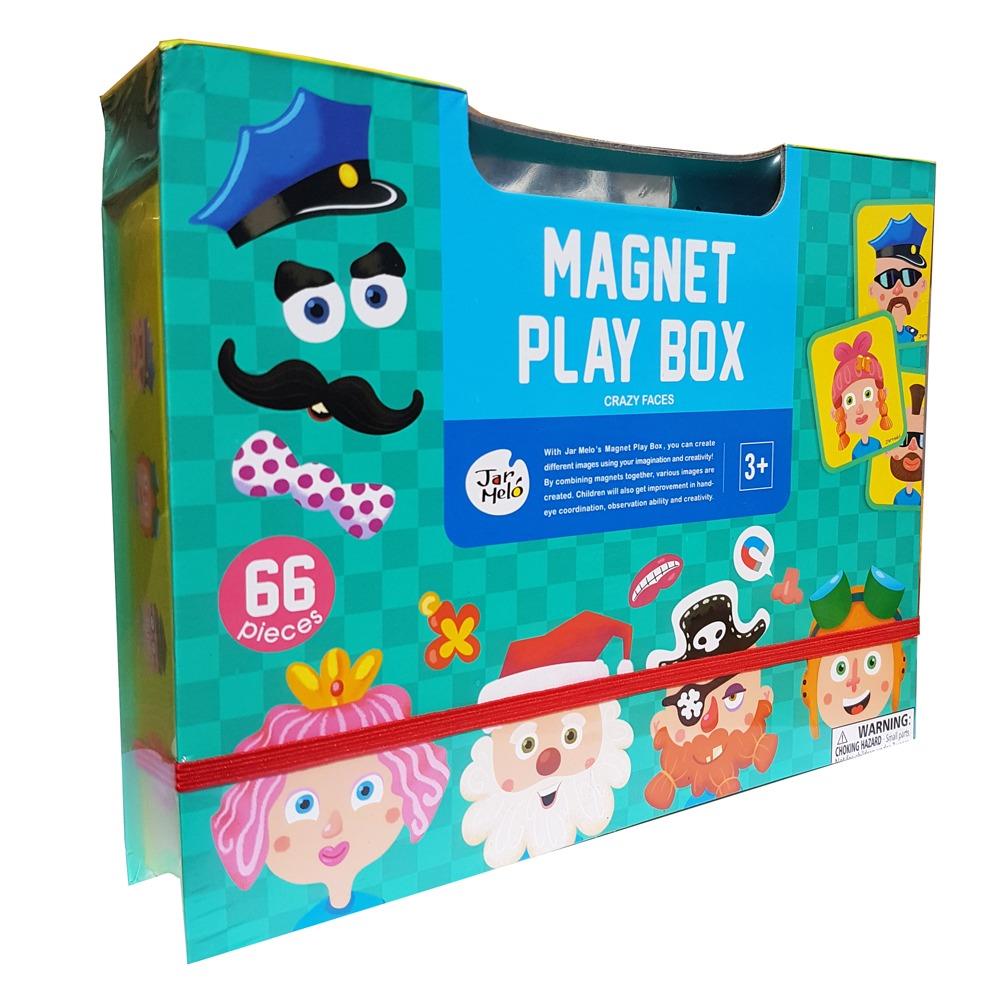 Jar Melo Crazy Faces Magnet Play Box
