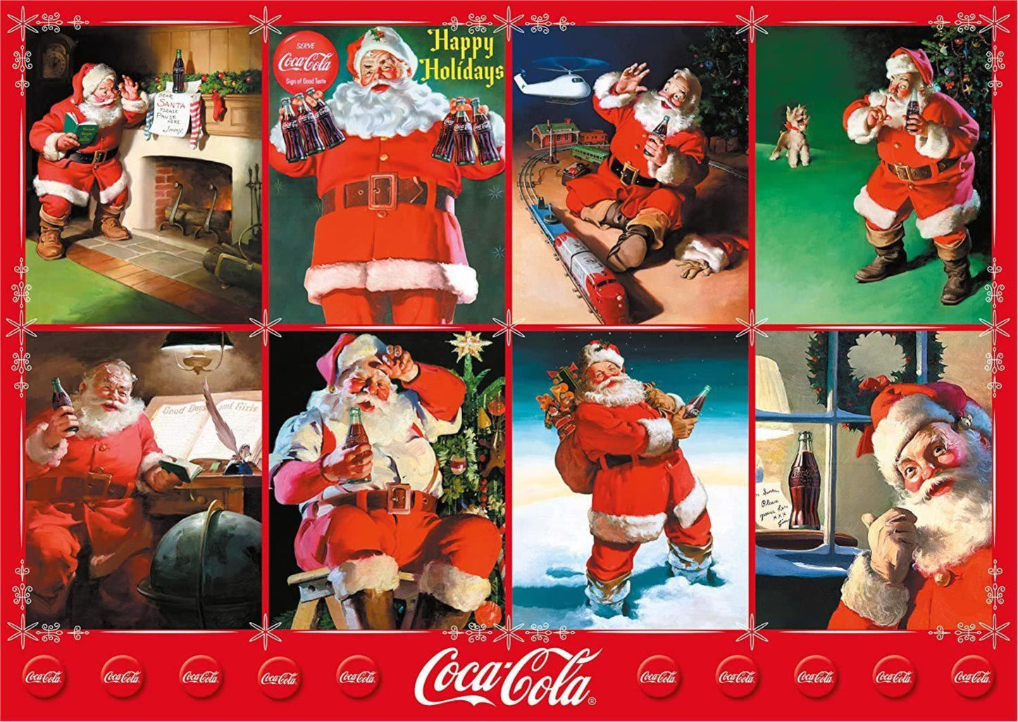 Schmidt Coca Cola - Santa Claus Happy Holidays Jigsaw Puzzle - 1000 Pieces