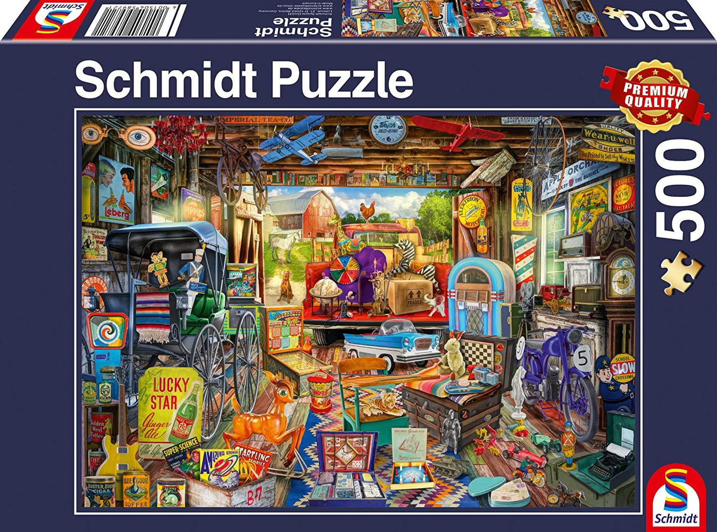 Garage Car Boot Sale Jigsaw Puzzle - 500 Pieces