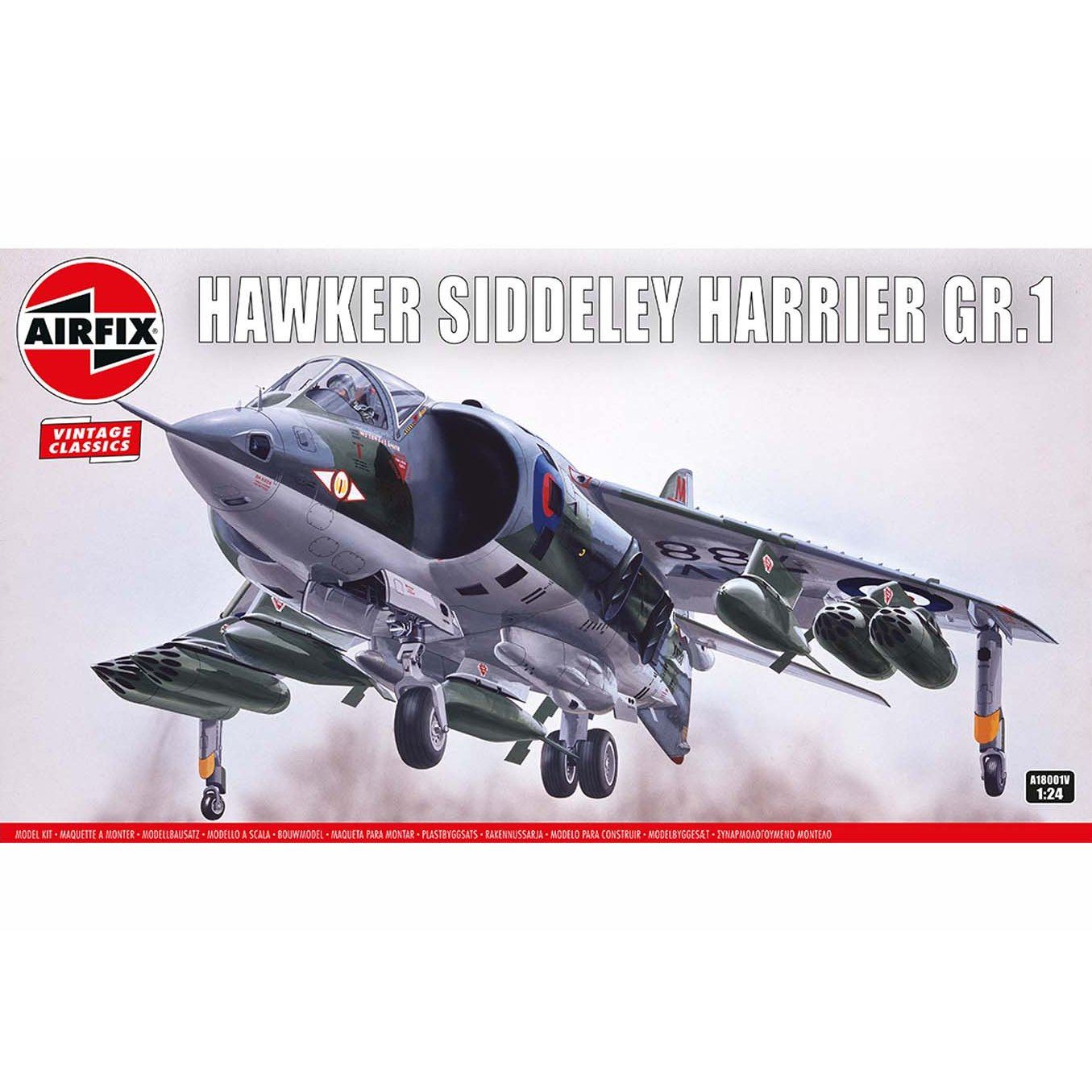 Airfix Hawker Siddeley Harrier GR.1 1:24 Vintage Classics Model Kit