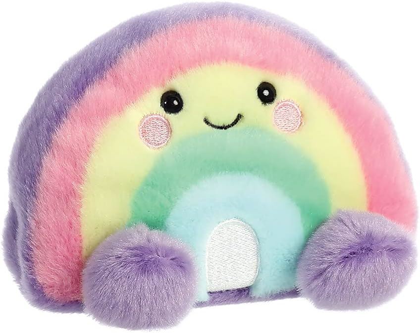 Aurora Palm Pals Vivi Rainbow 5 Inch Soft Toy