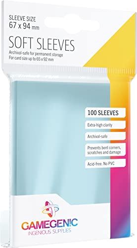 Gamegenic Clear Soft Sleeves (100 Sleeves)