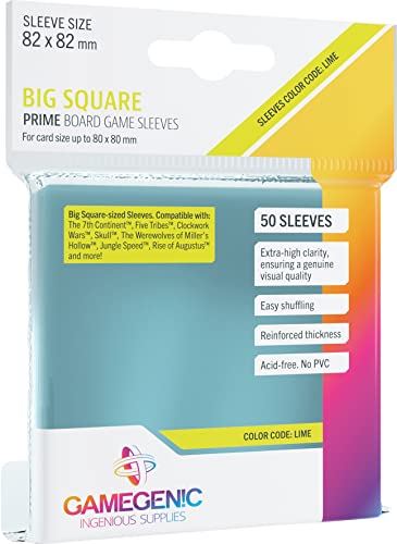 Gamegenic Prime Big Square Sized 82 x 82 mm - 50 Sleeves