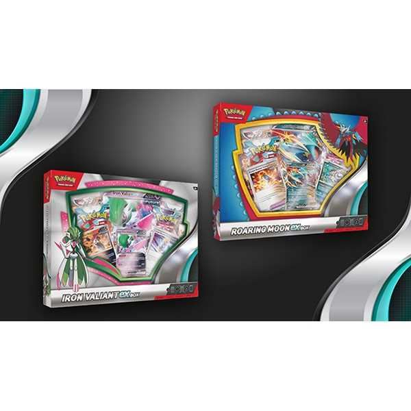 Pokemon TCG: Roaring Moon/Iron Valiant Ex Box (1 At Random)