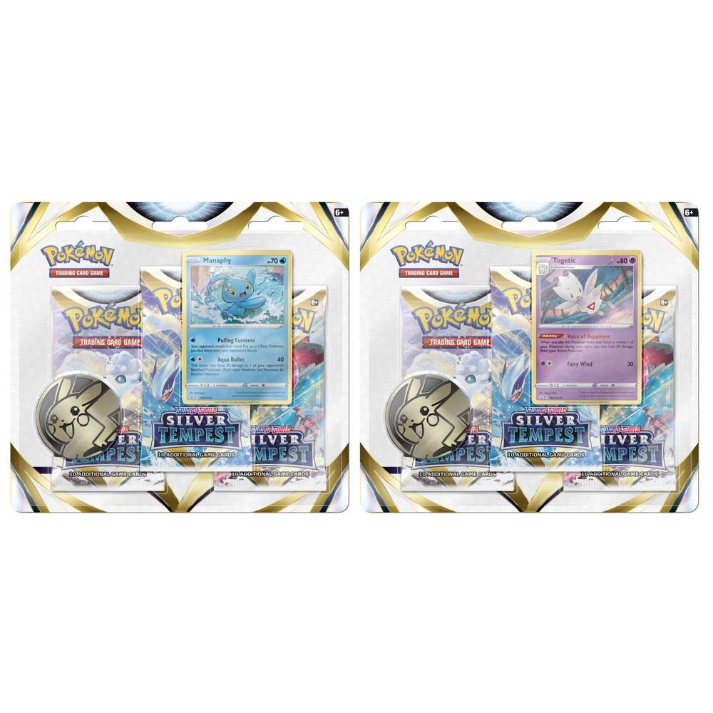 Pokemon TCG Sword & Shield 12 Silver Tempest 3 Pack Booster