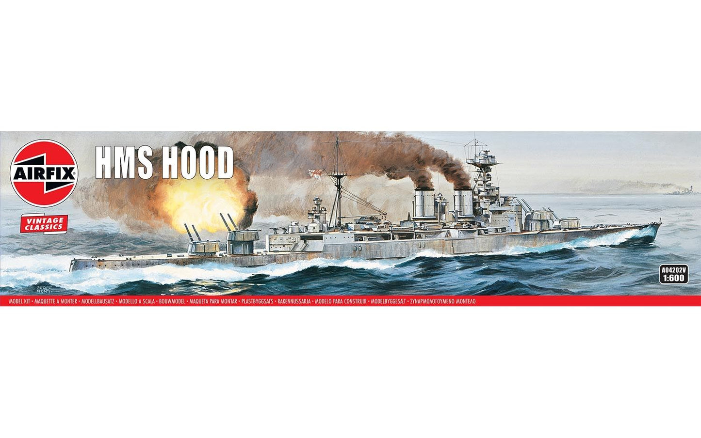 HMS Hood 1:600 Vintage Classic Warship Air Fix Model Kit