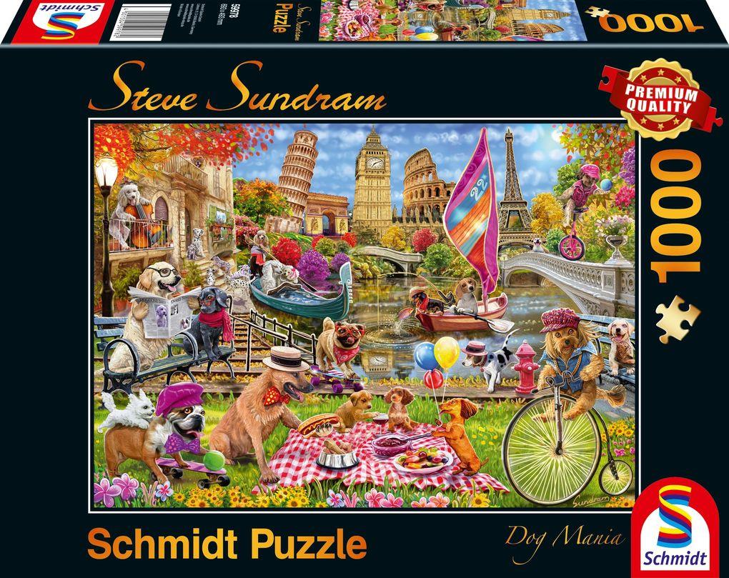 Schmidt Steve Sundram: Dog Mania 1000 Piece jigsaw Puzzle