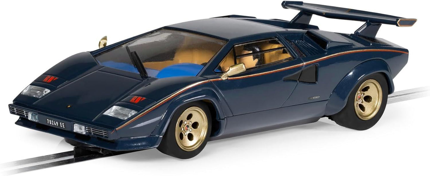 Scalextric Lamborghini Countach - Walter Wolf - Blue And Gold Car