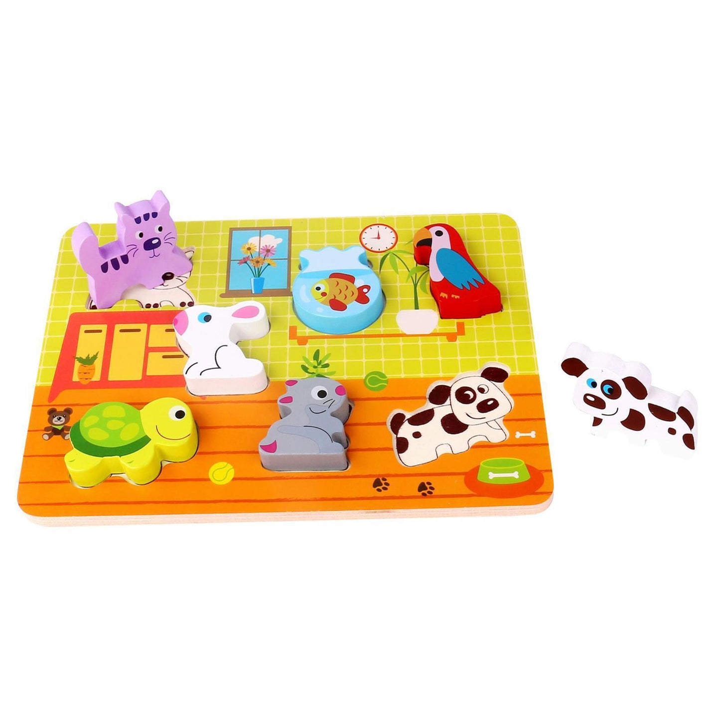 Tooky Toy Wooden Chunky Puzzle Pets