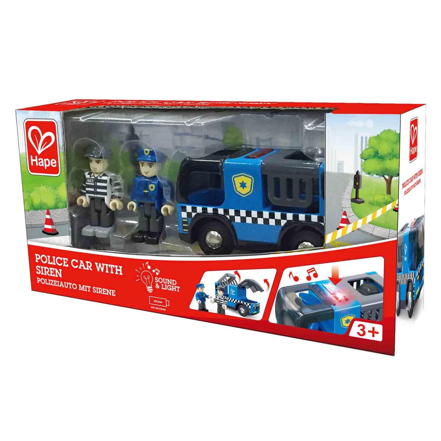 Hape Police Car with Siren Playset