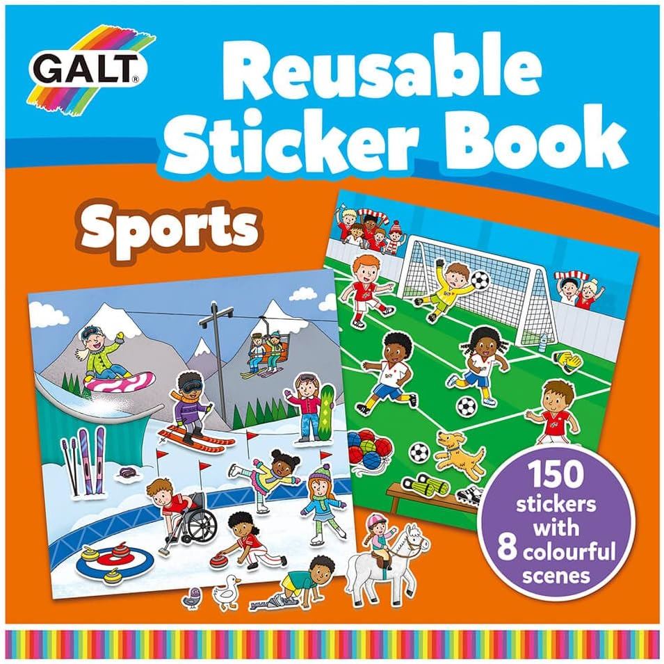 Galt Toys - Sports Reusable Sticker Book