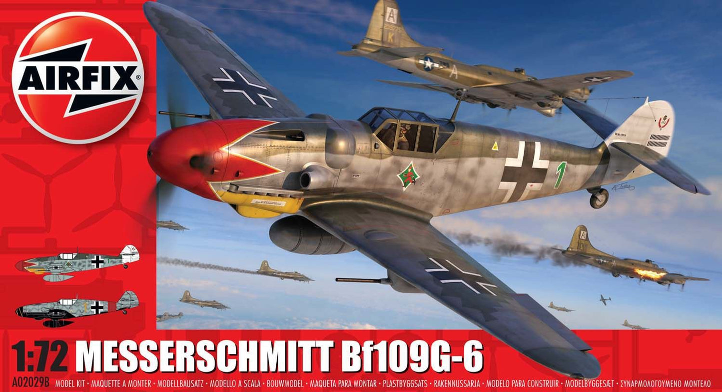 Airfix Messerschmitt Bf109G-6 Series 2 Aircraft 1:72 Scale Model Kit