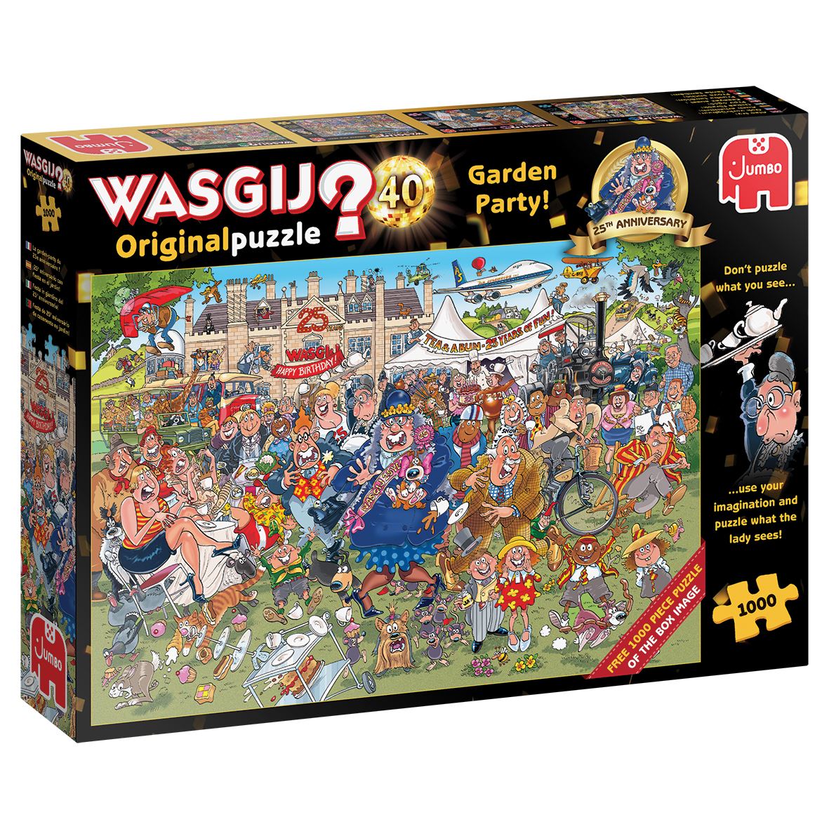Jumbo Wasgij Original 40 - 25th Anniversary Garden Party! Jigsaw Puzzle - 2 x 1000 Pieces
