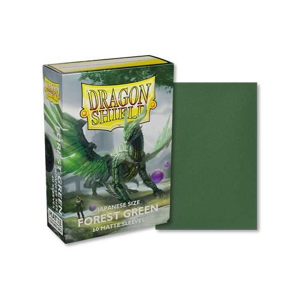 Dragon Shield Matte Sleeves Japanese Size- Forest Green - 60 Sleeves