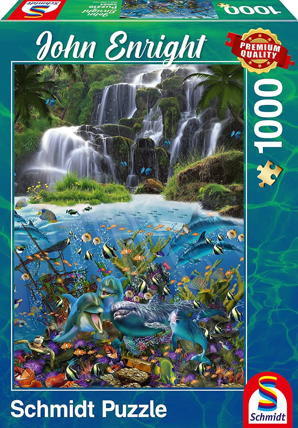 Schmidt John Enright: Under the Waterfall 1000 Piece Jigsaw Puzzle