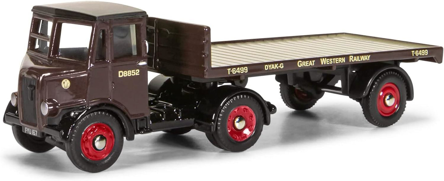 Corgi Thornycroft Nippy Flatbed Trailer - GWR Diecast
