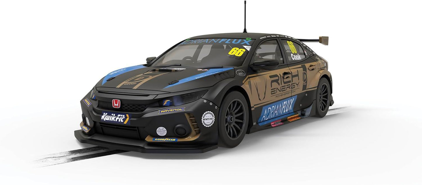 Scalextric Honda civic FK8 Type R - BTCC 2022 -BTC Racing Josh Cook Car