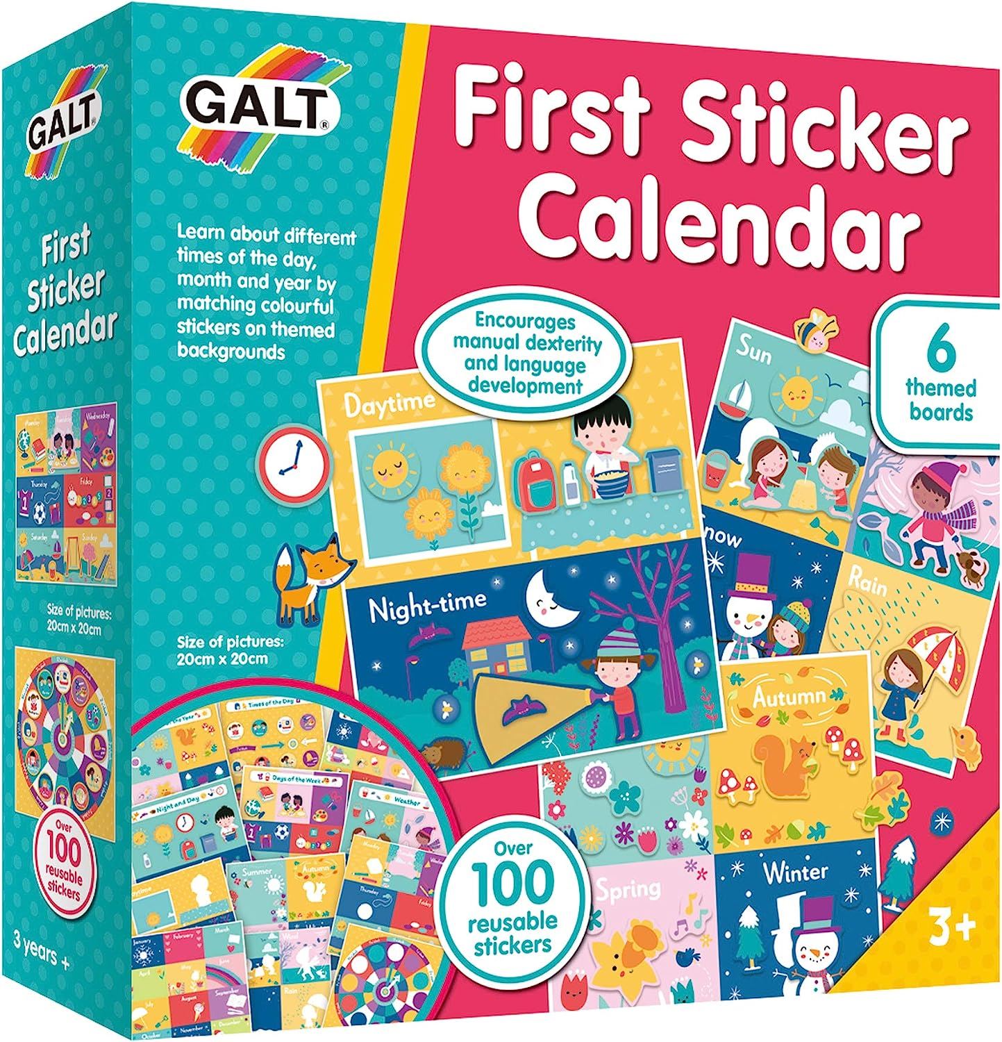 Galt Toys - First Sticker Calendar Play & Learn Toy