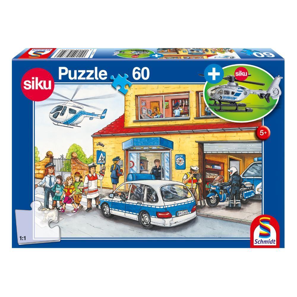 Helicopter 60 Piece Jigsaw Puzzle With SIKU model