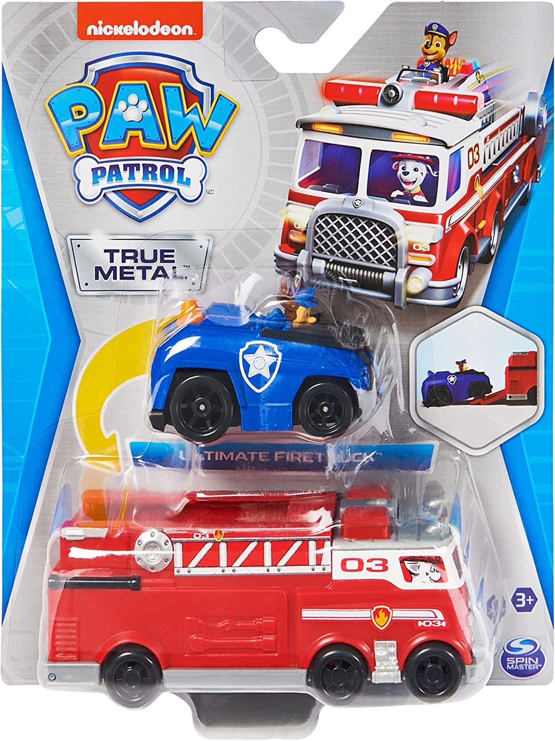 Paw Patrol True Metal Marshalls Fire Truck Team Playset