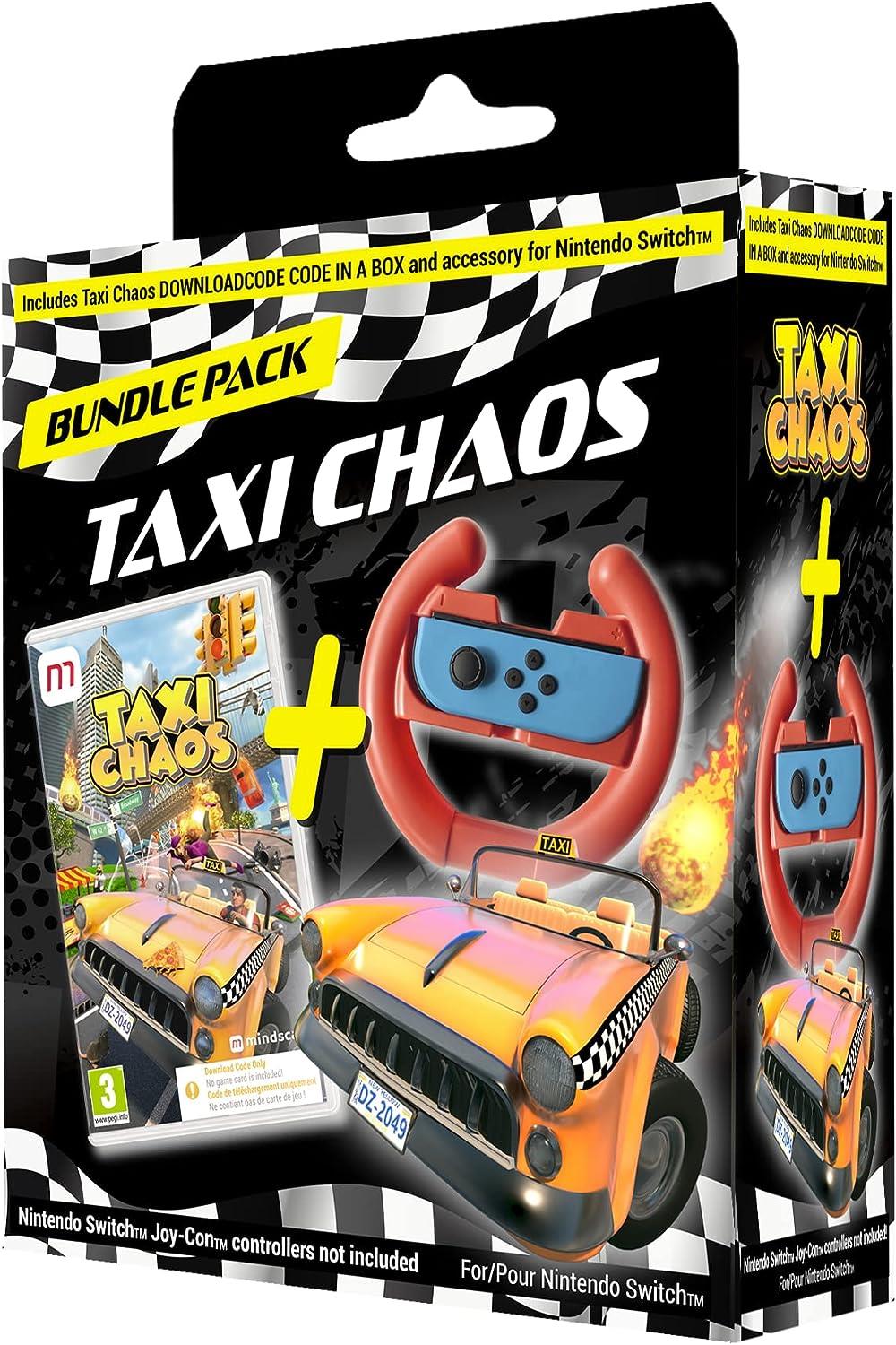Taxi Chaos Racing Bundle (Code In A Box) Nintendo Switch Game