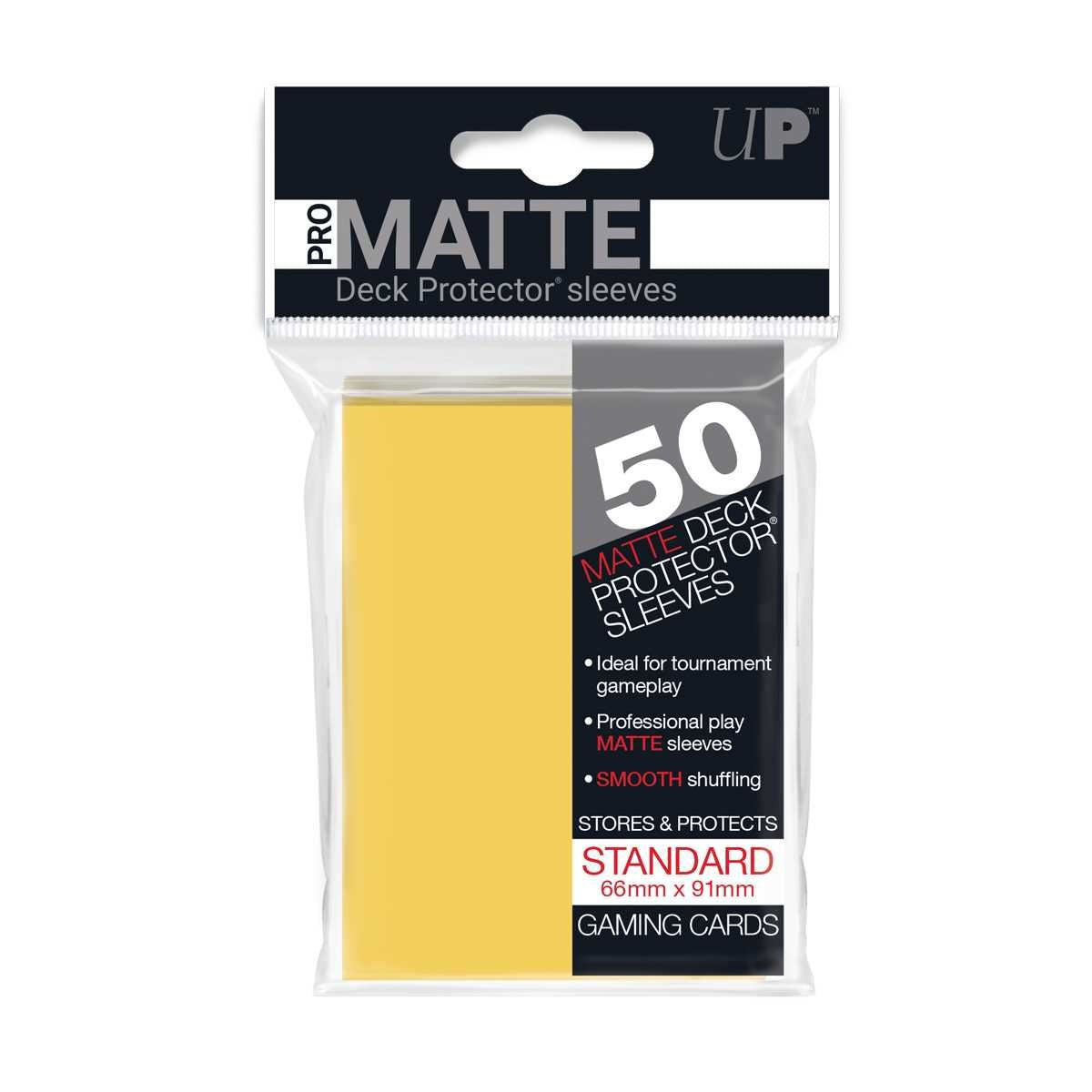 Ultra Pro Matte 50 Deck Protectors - Yellow