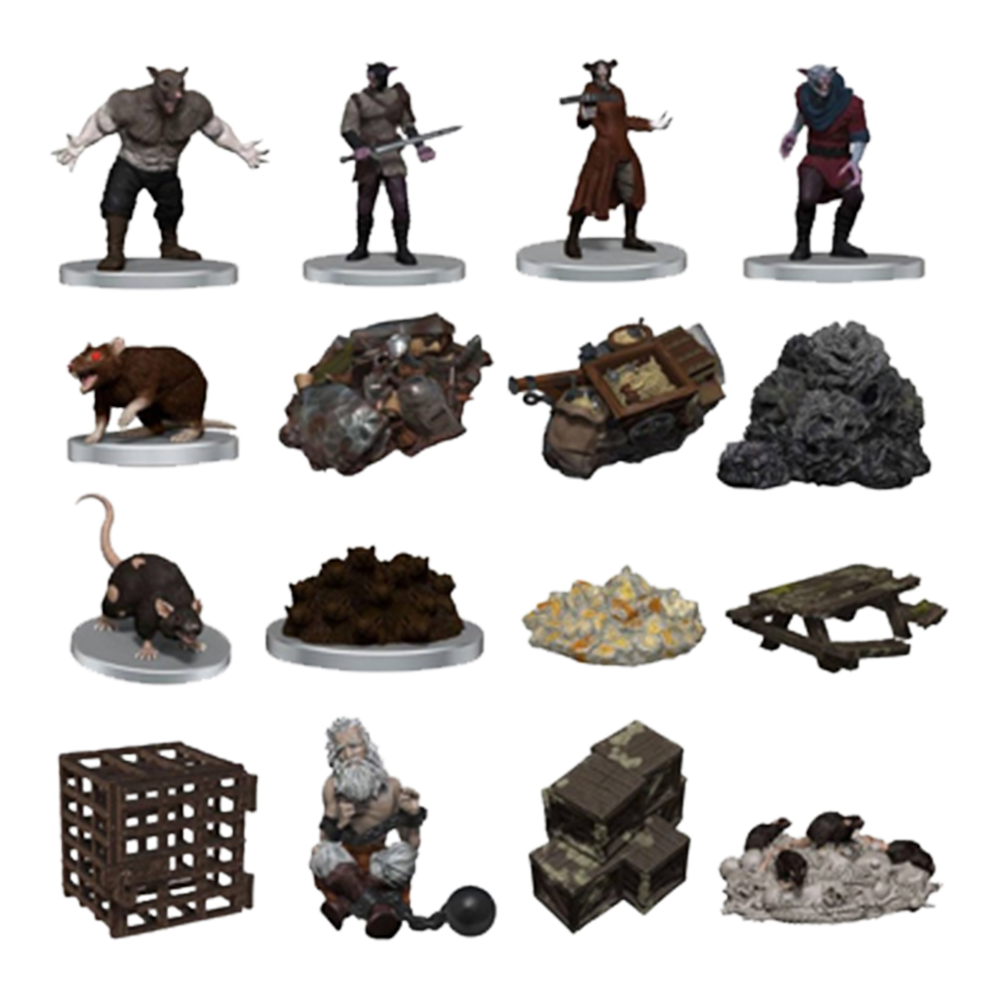 D&D Icons of the Realms Miniatures Adventure in a Box - Wererat Den