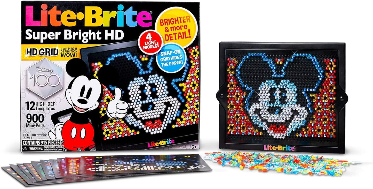 Lite Brite Super Bright HD Disney 100! Edition