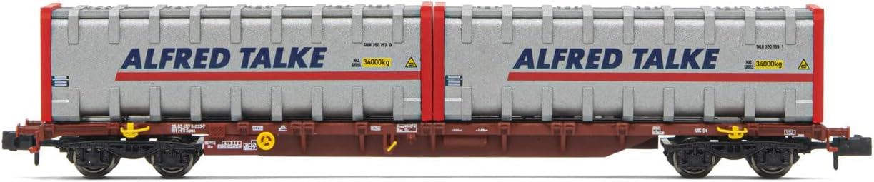 Arnold 4-axle Containerwagon Sgnss Brown with 2 x 30 bulk container