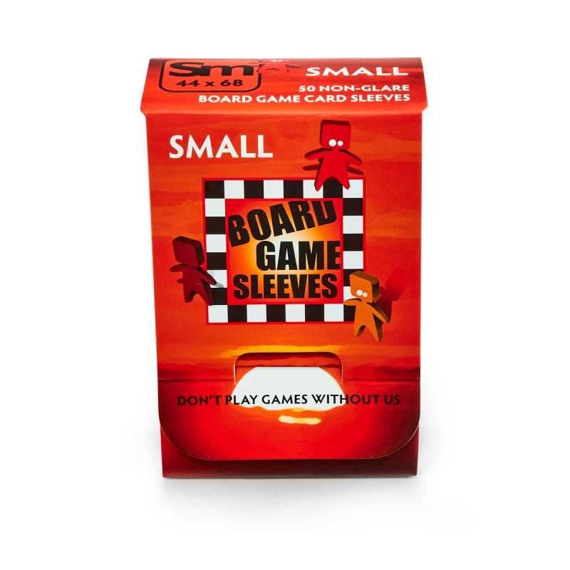 Board Game Sleeves Non Glare- Small (fits cards of 44x68mm) - 50 Sleeves