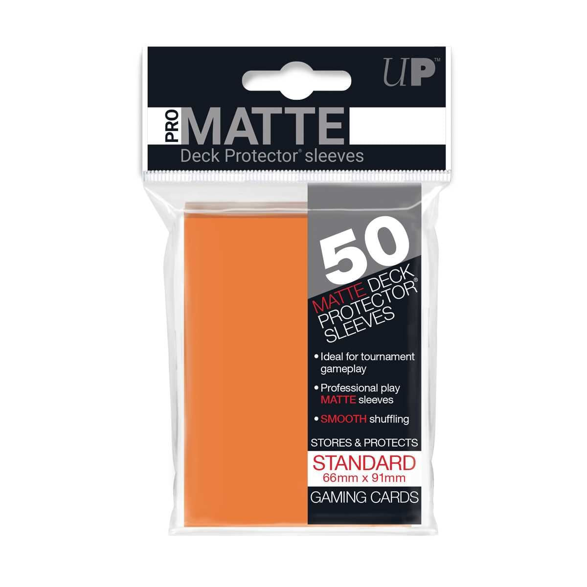Ultra Pro Matte 50 Deck Protectors Orange
