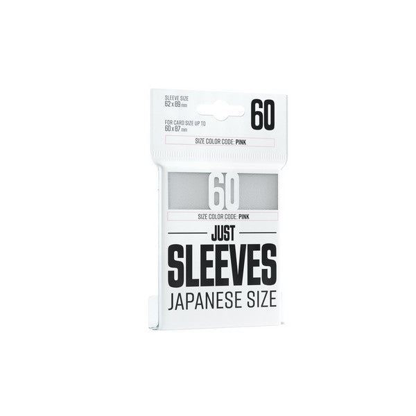 Gamegenic Just Sleeves: Japanese Size White 60 Sleeves