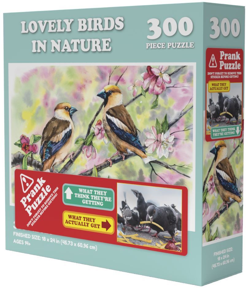 Doing Things Birds Prank 300 Piece Jigsaw Puzzle