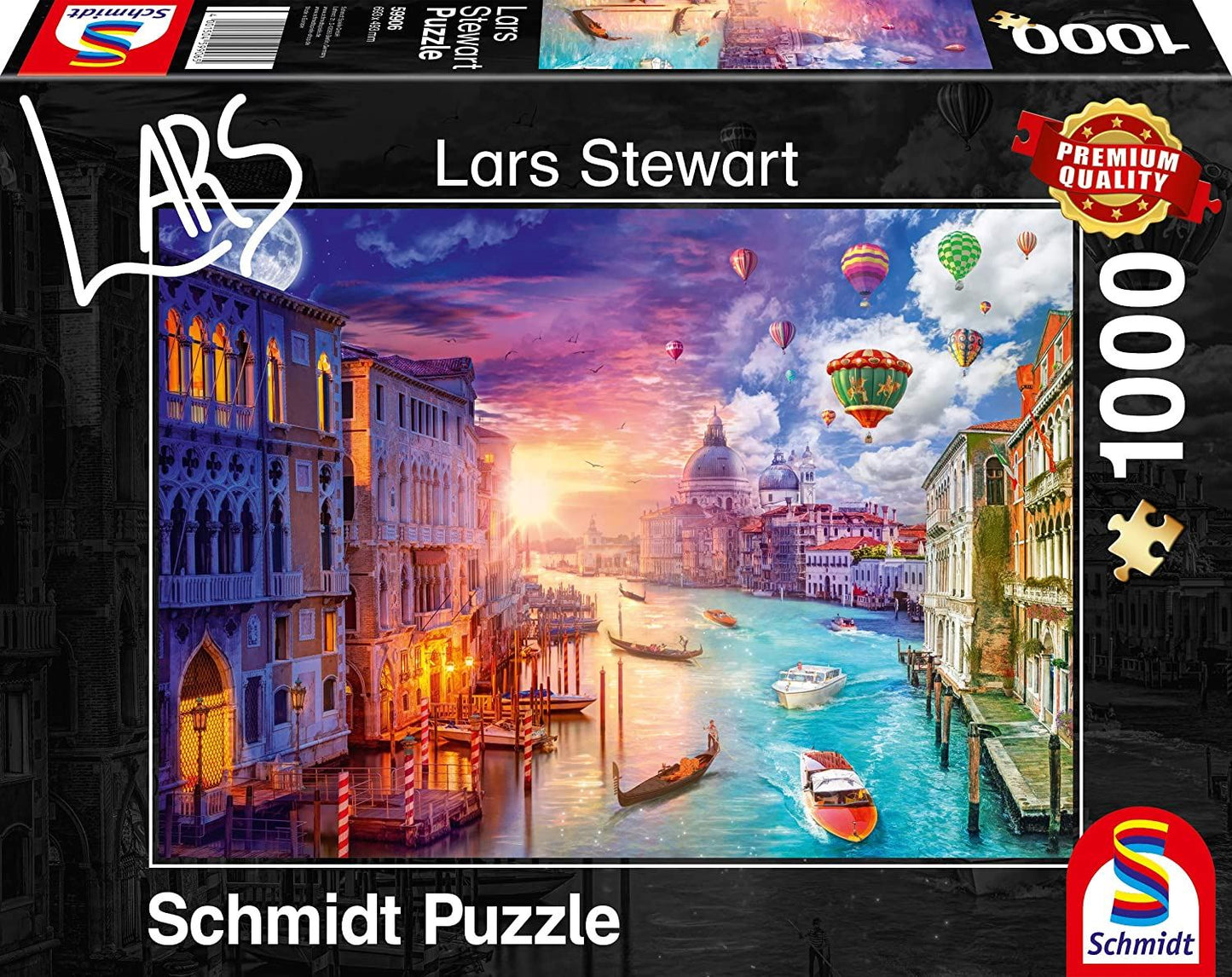 Schmidt Lars Stewart: Venice - Night & Day 1000 Piece Jigsaw Puzzle