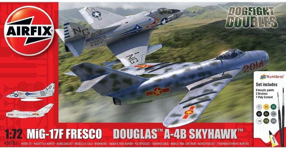 Airfix Mig 17F Fresco Douglas A-4B Skyhawk Dogfight Double Model Kit