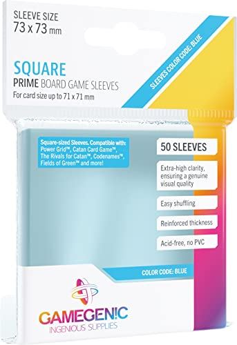 Gamegenic Prime Square Sized 73 x 73 mm - 50 Sleeves