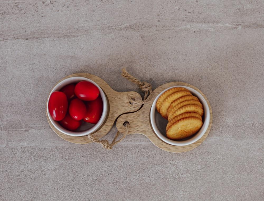 Mini Serving Bowl & Tray - 2pcs Set