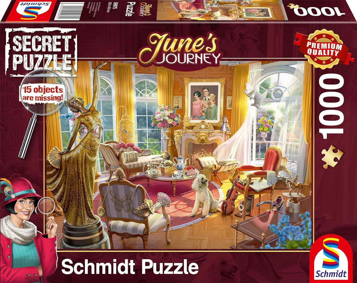 Schmidt June's Journey: Parlor of the Orchid Estate 1000 Piece Jigsaw Puzzle