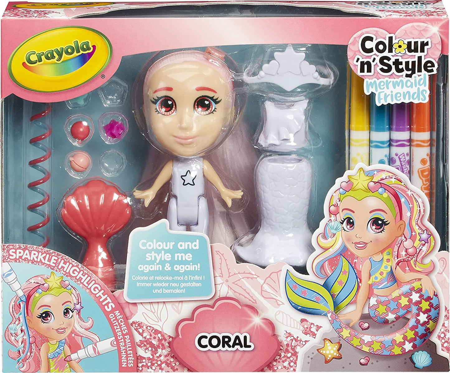 Colour 'n' Style Your Own Mermaids - Coral