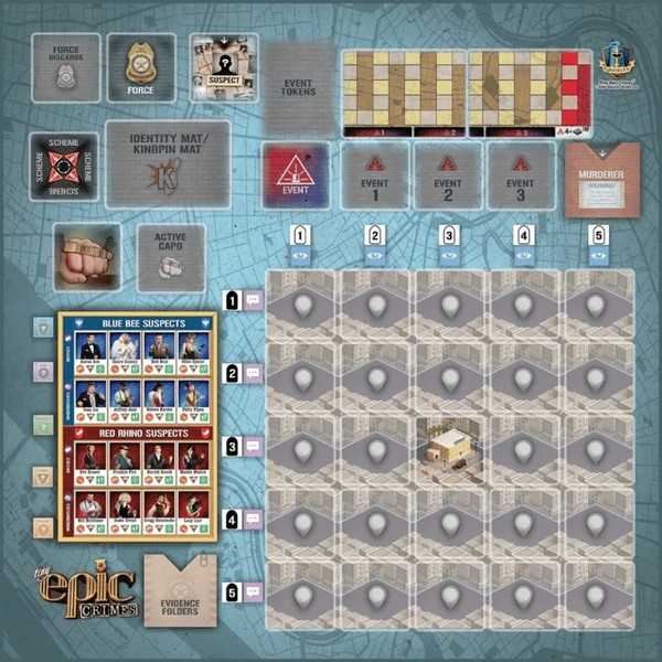 Tiny Epic Crimes Game Mat - Retail Packed