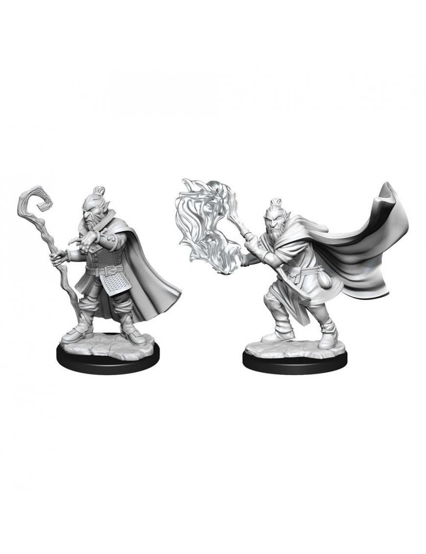 Critical Role Unpainted Miniatures (W1) Hobgoblin Wizard and Druid Male