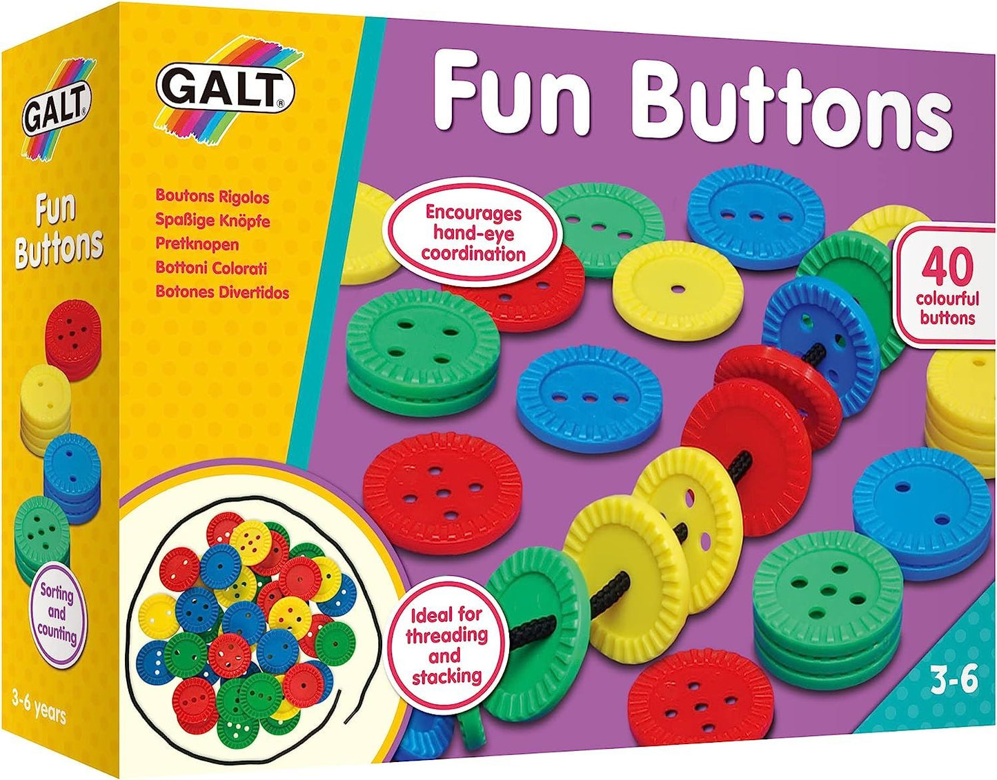 Galt Toys - Fun Buttons Play & Learn Toy