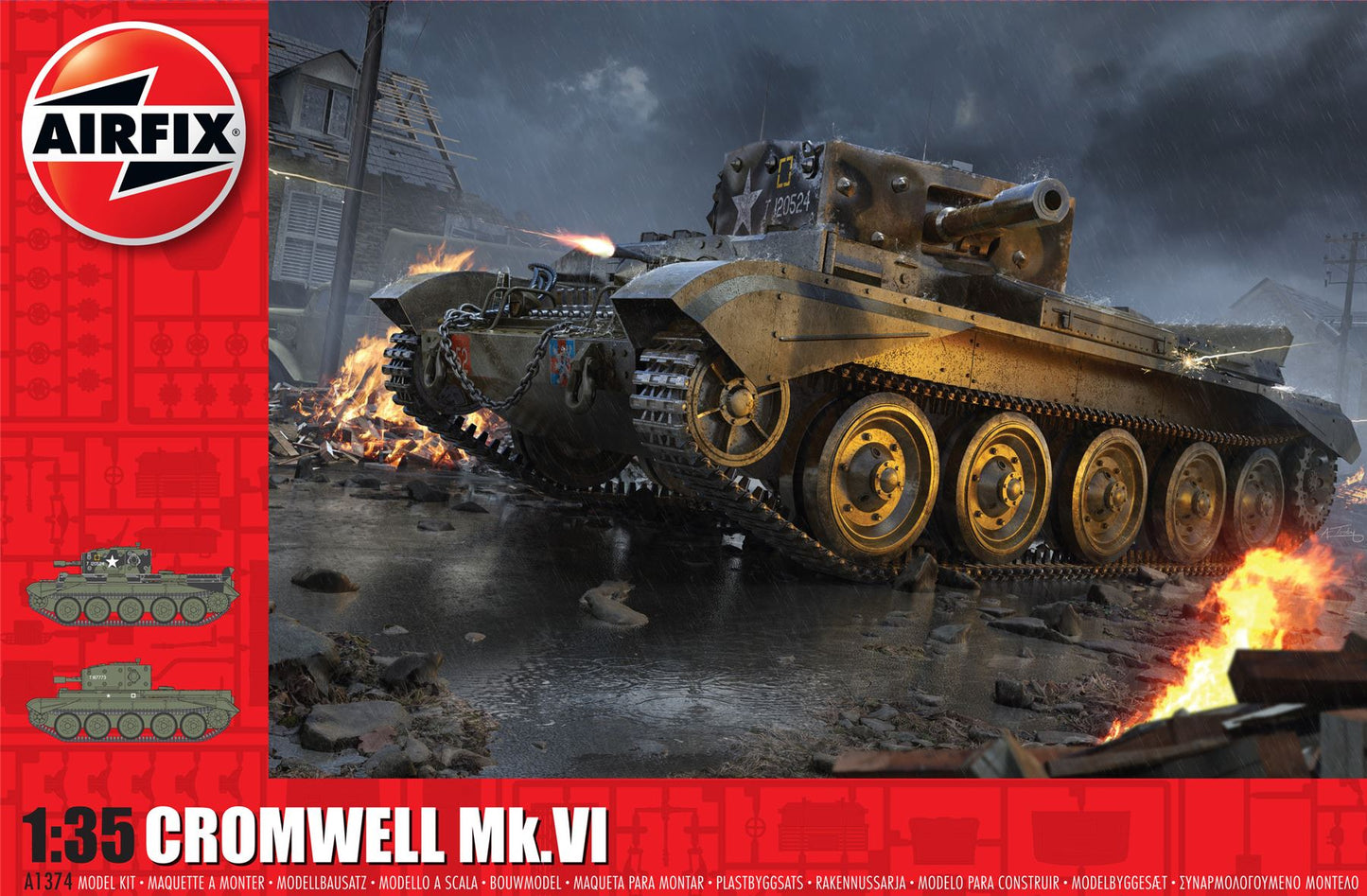 Airfix Cruiser Mk.VIII A27M Cromwell Mk.VI 1:35 Tank Model Kit