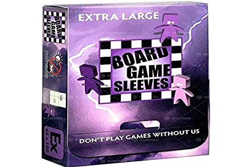 Board Game Sleeves Non Glare - Extra Large (fits cards of 65x100mm) - 50 Sleeves