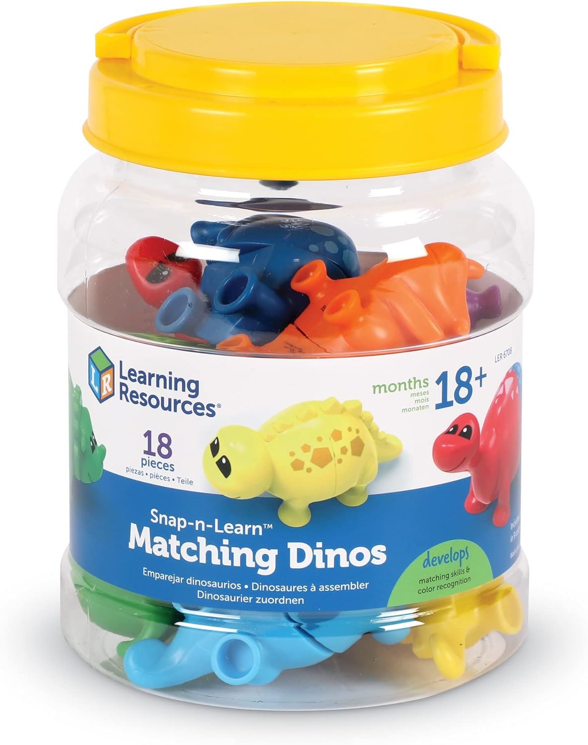 Learning Resources Snap-N-Learn Matching Dinos