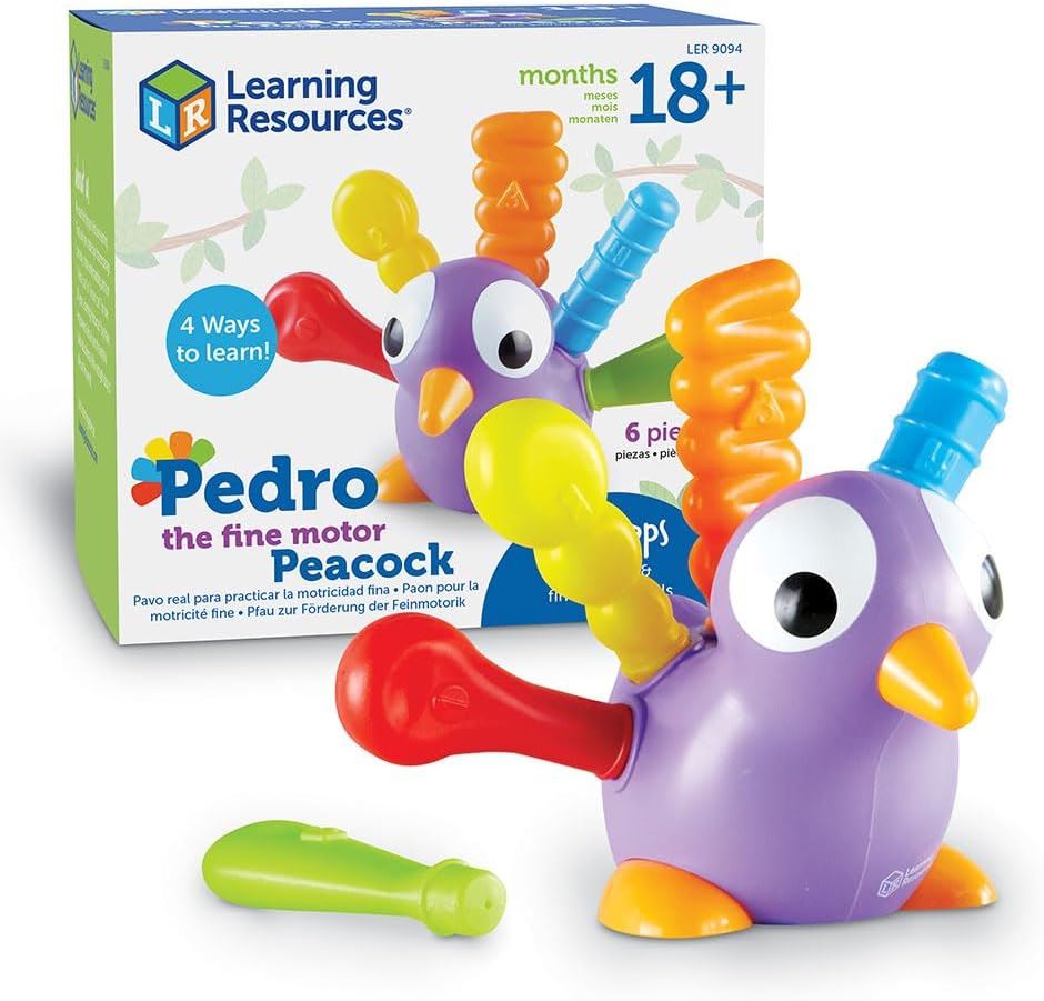 Learning Resources Pedro The Fine Motor Peacock