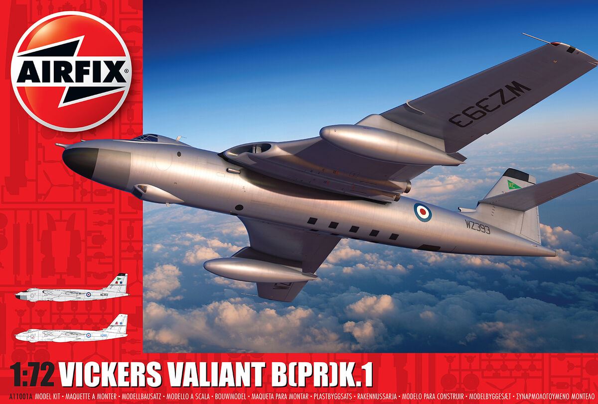 Airfix Vickers Valiant Series 11 Aircraft 1:72 Scale Model Kit